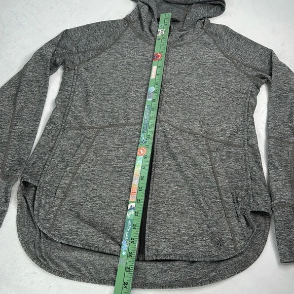 Athleta Pacifica Baja UPF Lightweight Jacket Grey Black Zipper Women’s Size M - Picture 12 of 16